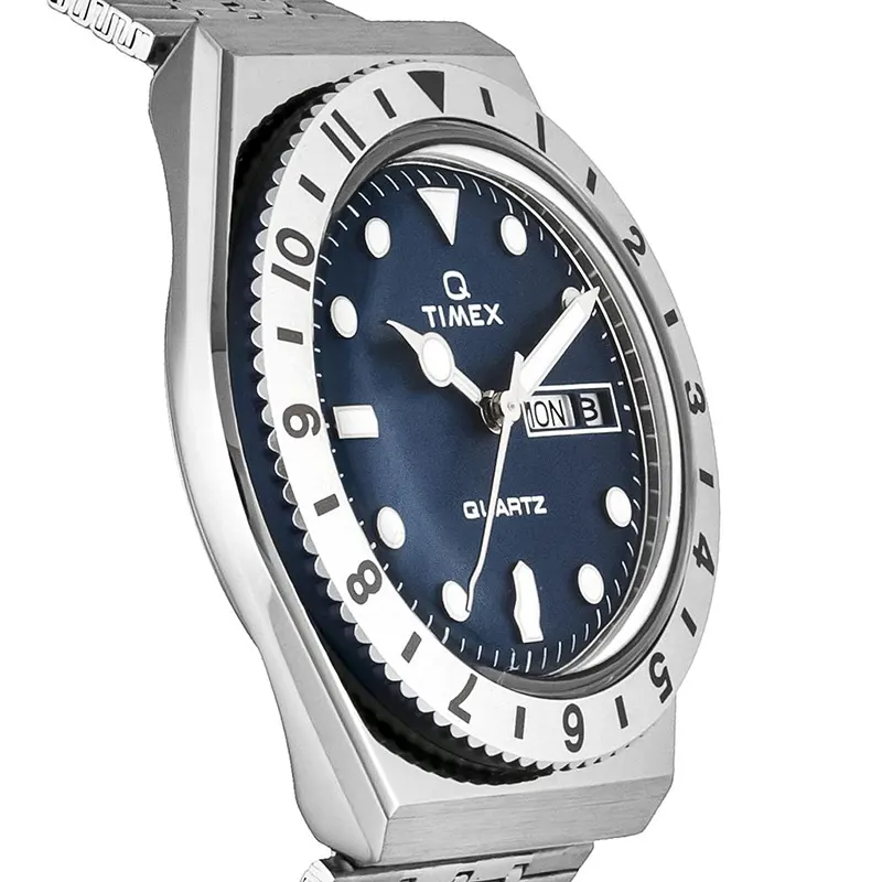 Timex Q Reissue 36mm Blue Dial Men's Watch- TW2U95500